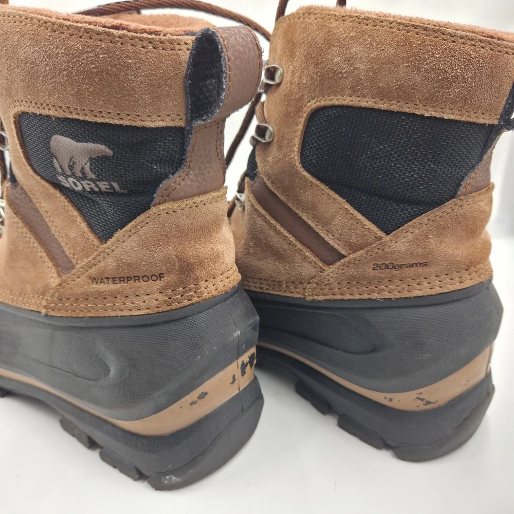 Sorel Mens Waterproof Insulated Winter Snow Duck Boots Brown Black 200g